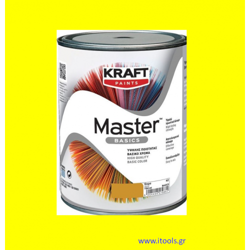 Kraft Master Πλαστικό Χρώμα Κιτρινο 375ml